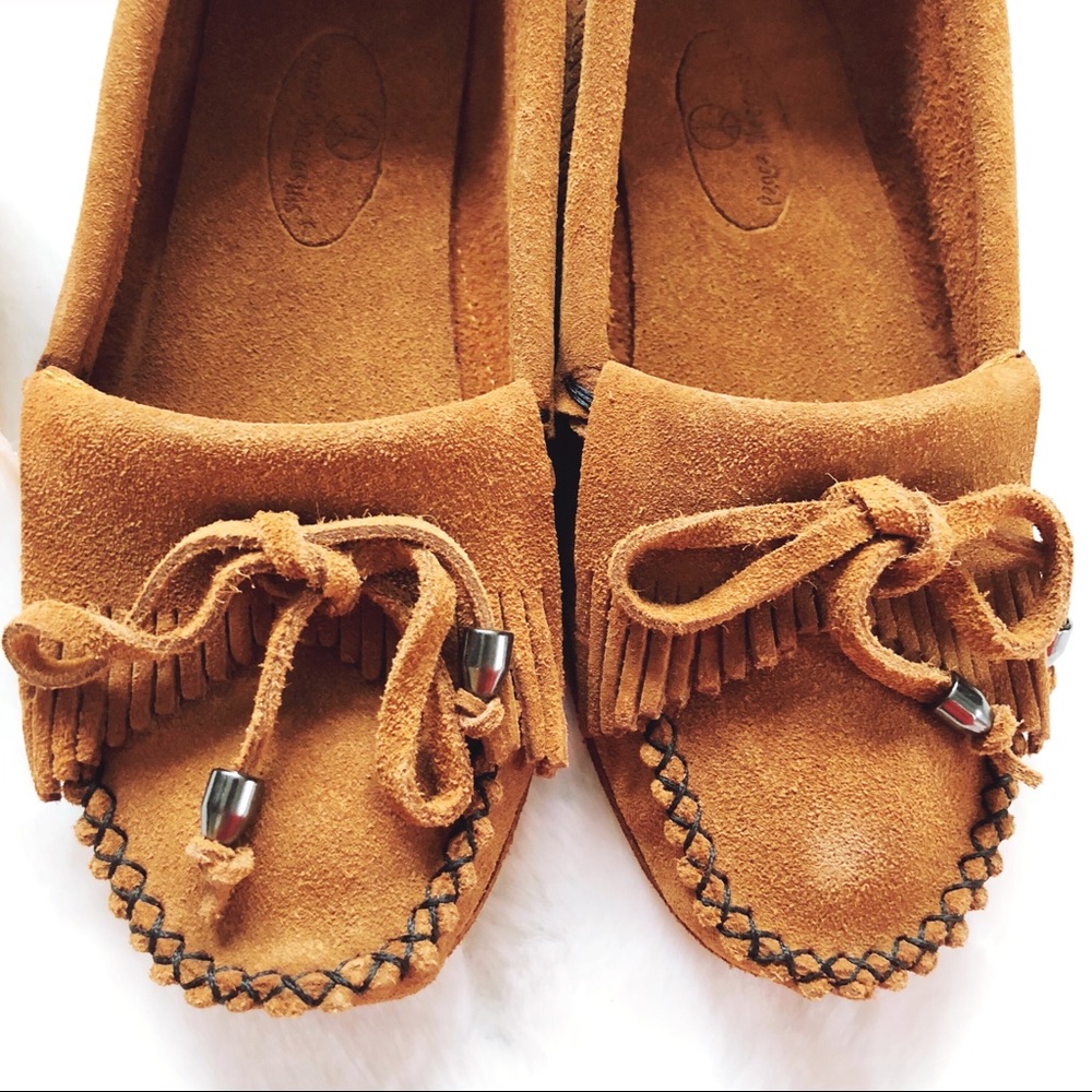 Tan Comfy Leather Moccasins (Fit Size 5.5) - Picture 6 of 8